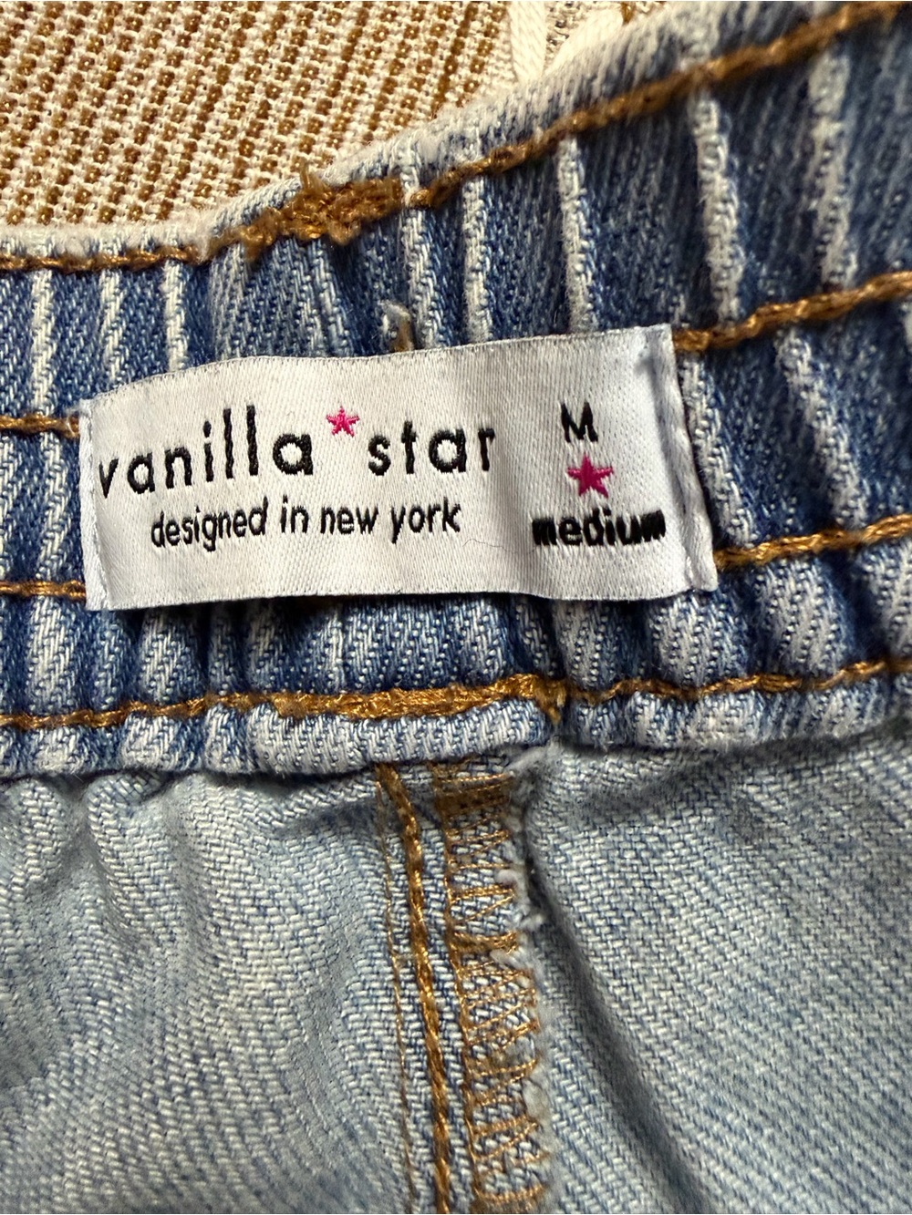 Light Wash Drawstring Jeans - Picture 2 of 2